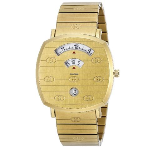 Gucci Grip Quartz Gold Dial Unisex Watch YA157409